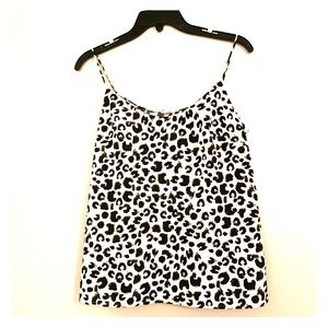 Chiffon leopard print tank.